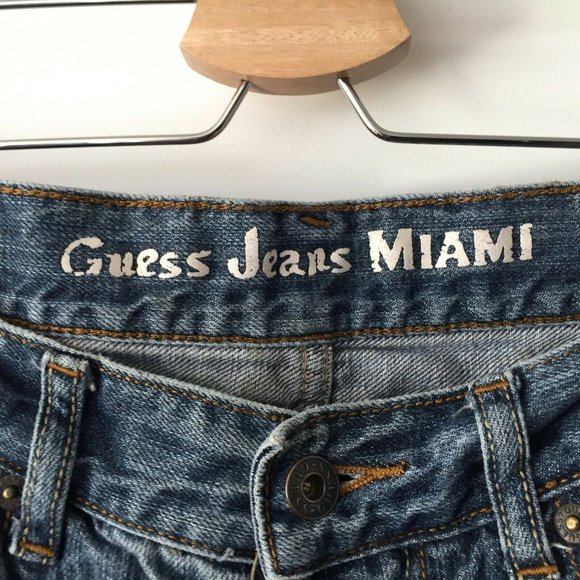 Guess Jeans Miami Light Wash Denim Blue Trendy 30 - Picture 3 of 7